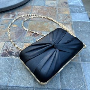 Black Satin Clutch